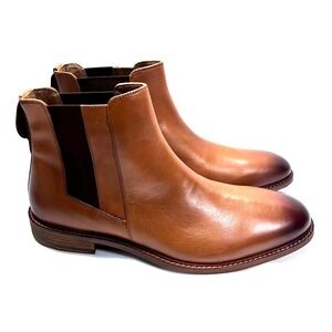 Thomas & Vine Mens Corbin Chelsea Boots Men's Shoes Tan Leather US 11 - No Box